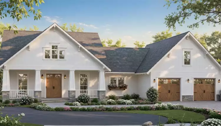 image of split-level house plan 11340