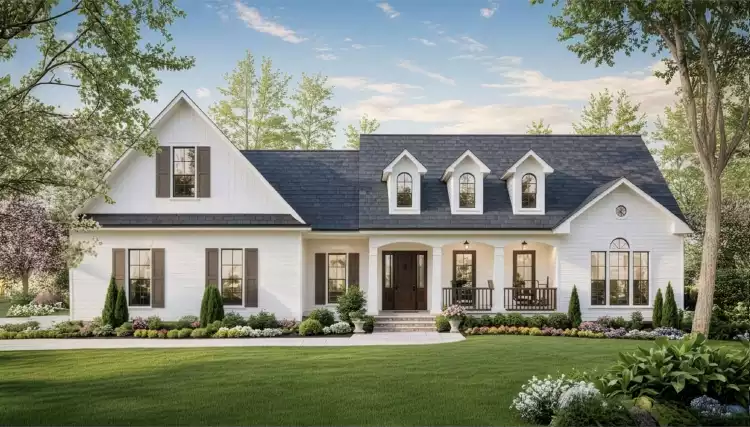 image of 1.5 story house plan 11465