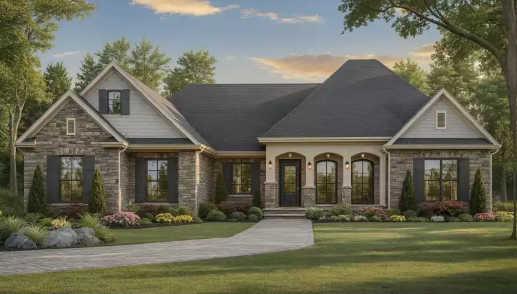 image of french country house plan 11593