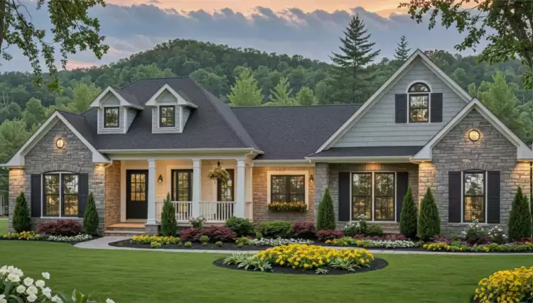 image of four bedroom house plan 11594