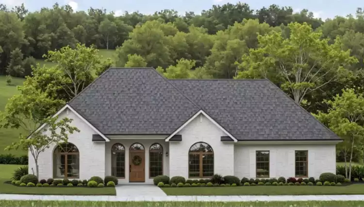 image of single story traditional house plan 11724