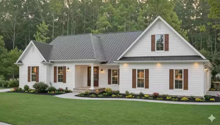 image of side entry garage house plan 11734