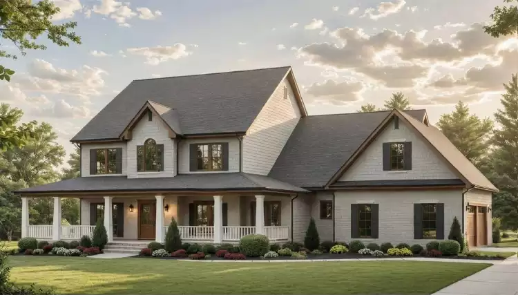 image of 2 story country house plan 12253