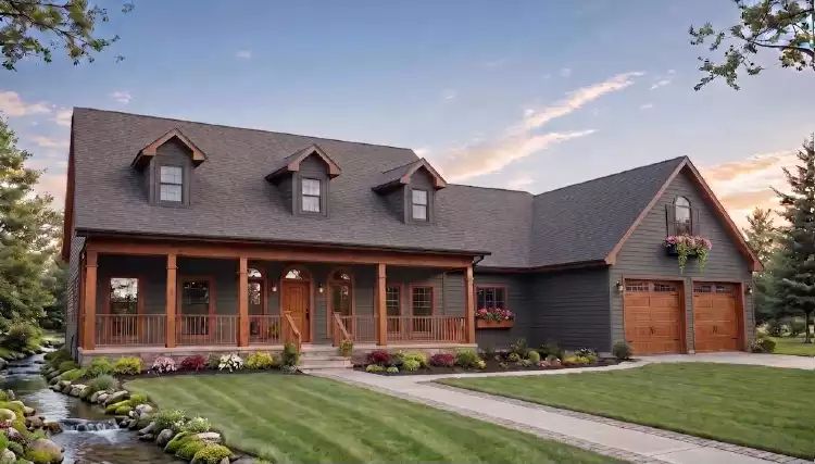 image of small modern farmhouse plan 12612