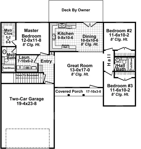 Optional Basement Floorplan