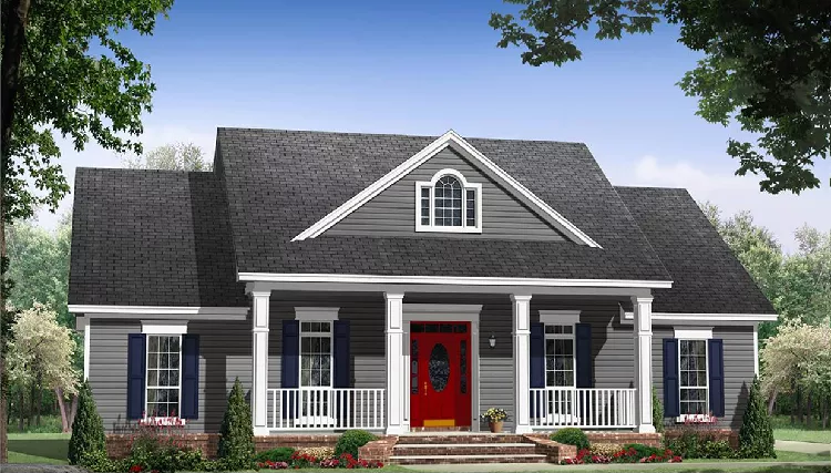 image of traditional house plan 9185