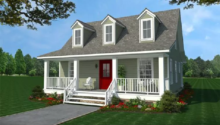 image of small cottage house plans with loft plan 9812