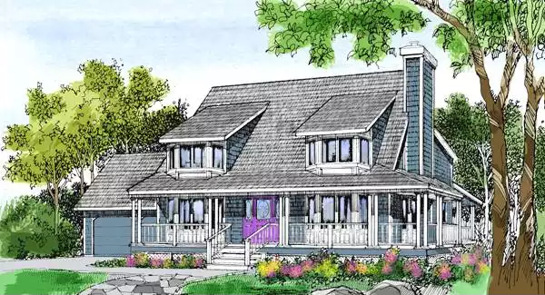 image of four bedroom house plan 3865