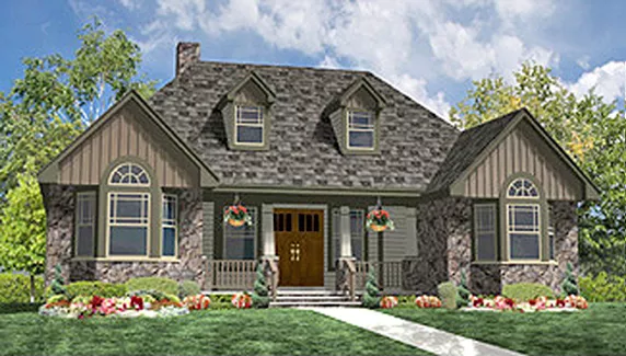 image of small craftsman house plan 8338