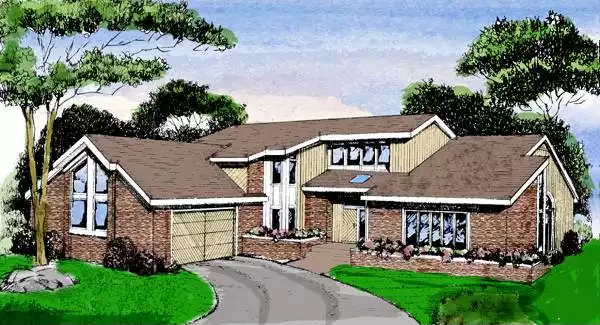 image of contemporary house plan 3790