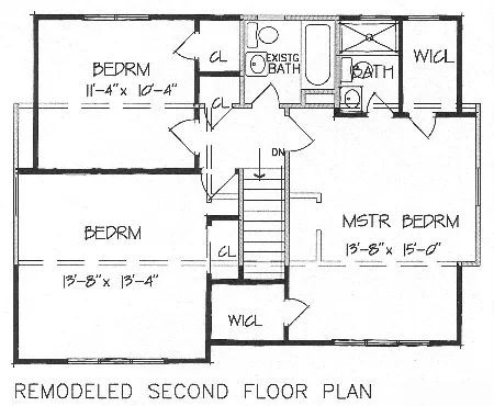 Remodeled Second Floor Plan