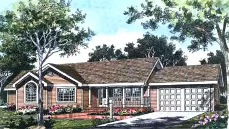 image of small ranch house plan 3884