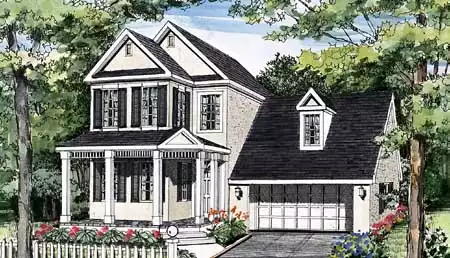 image of 2 story country house plan 3849