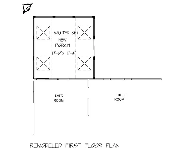 Remodeled First Floor Plan