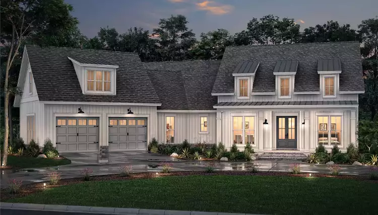 image of 1.5 story house plan 10066