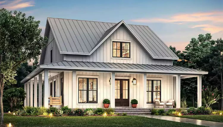 image of 2 story traditional house plan 10237