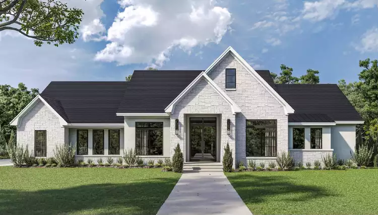 image of transitional house plan 10249