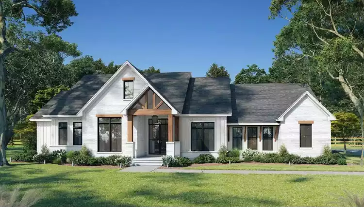 image of french country house plan 11186