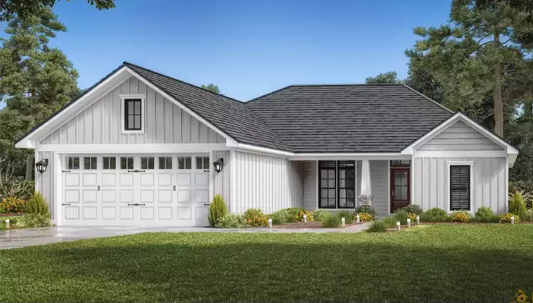 image of single story traditional house plan 11264