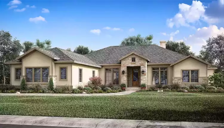 image of mediterranean house plan 11499