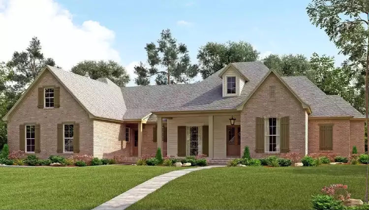 image of french country house plan 11500