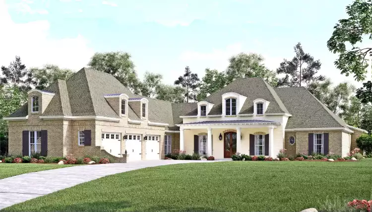 image of large french country house plan 11510