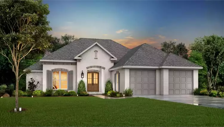 image of single story contemporary house plan 11562