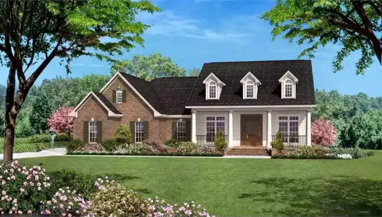 image of side entry garage house plan 11569