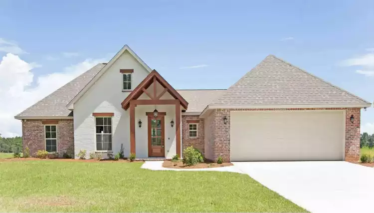 image of small ranch house plans with garage space plan 11597