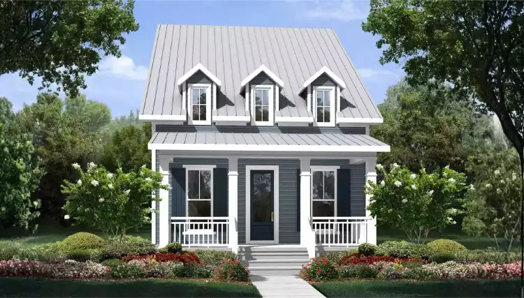 image of 2 story cottage house plan 11894