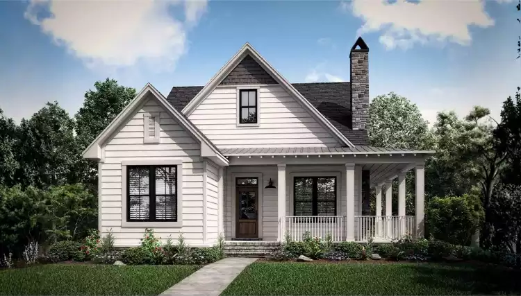 image of 2 story cottage house plan 11909