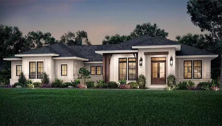 image of single story country house plan 11966