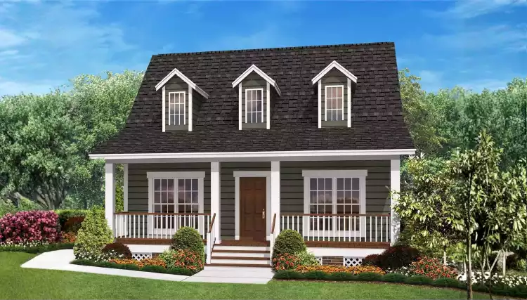 image of tiny bungalow house plan 12075