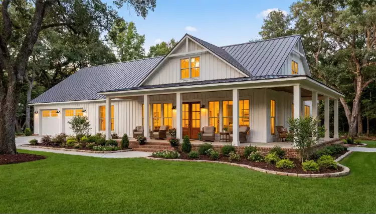 image of barndominium house plan 12201