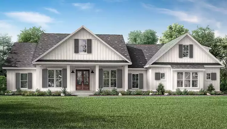 image of single story country house plan 12274