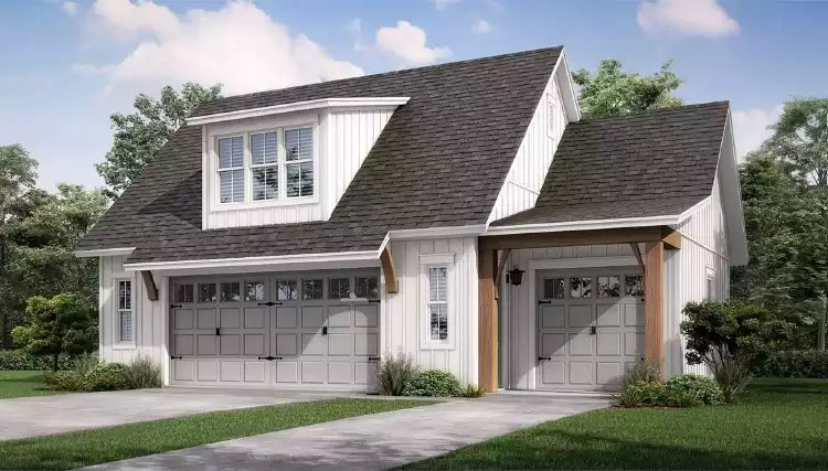 image of small craftsman house plans with garage space plan 12294