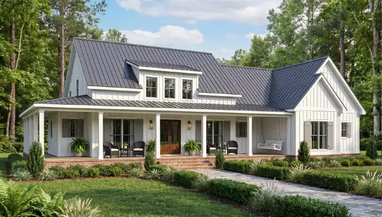 image of 1.5 story house plan 12413