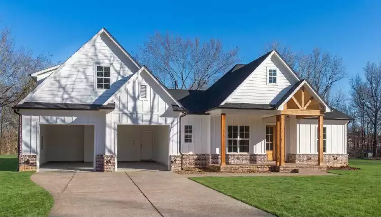 image of single story ranch house plan 12528