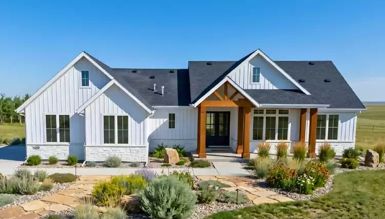 image of small ranch house plans with porches plan 12641