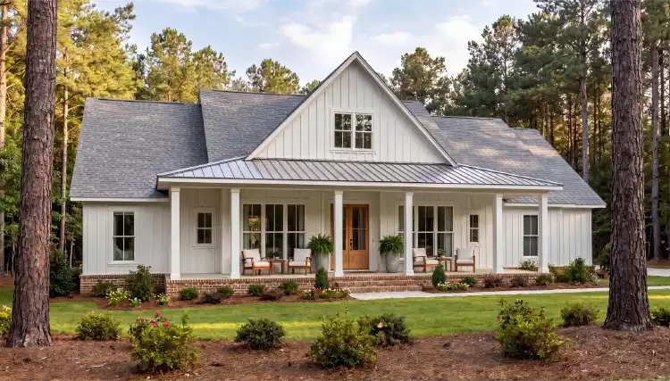 image of farmhouse plan 12750