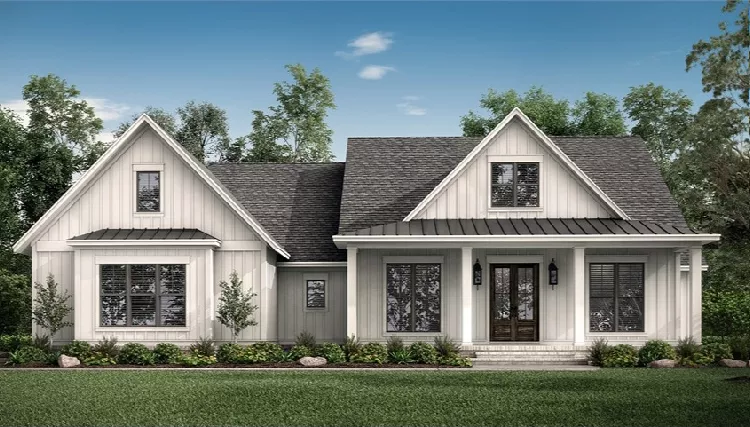 image of affordable modern farmhouse plan 8516