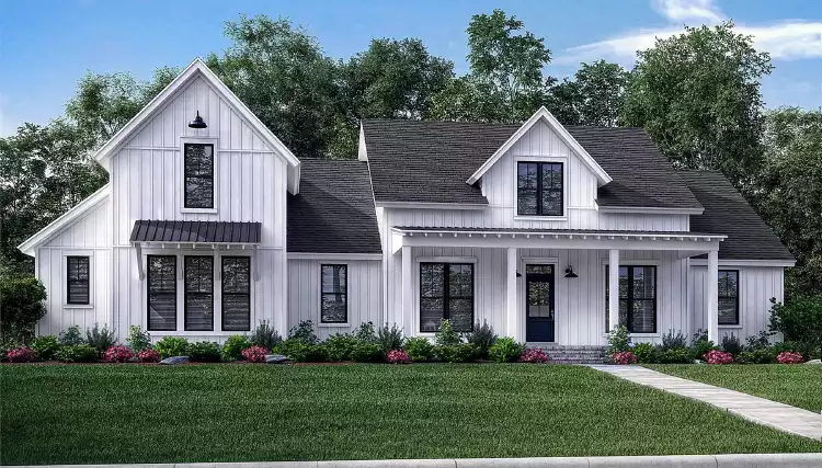 image of single story country house plan 9296