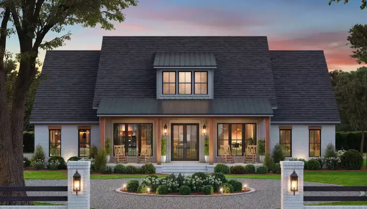 image of 1.5 story house plan 9714