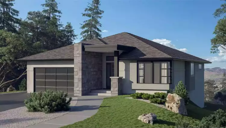 image of small modern house plan 10038