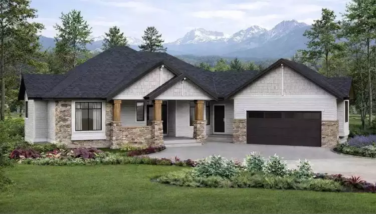 image of small bungalow house plan 10562