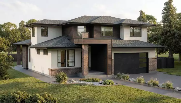 image of 2 story cottage house plan 10804