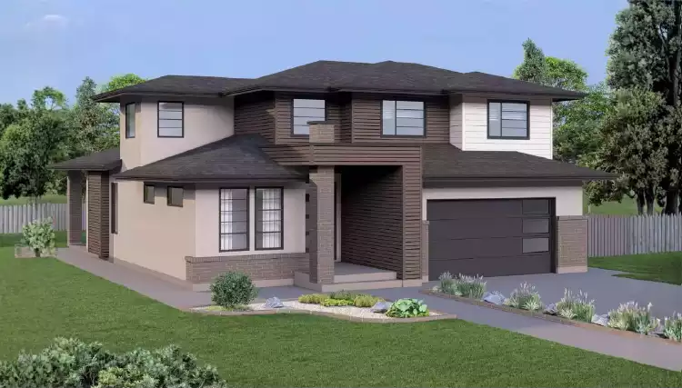 image of 2 story cottage house plan 10804