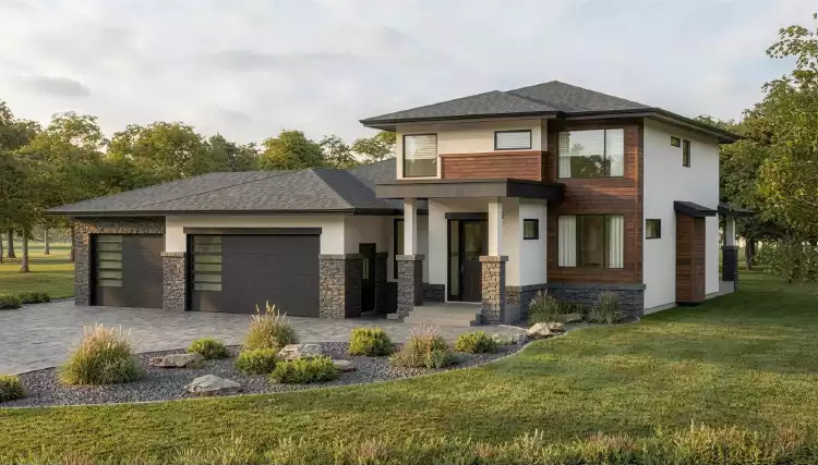image of 2 story contemporary house plan 11698