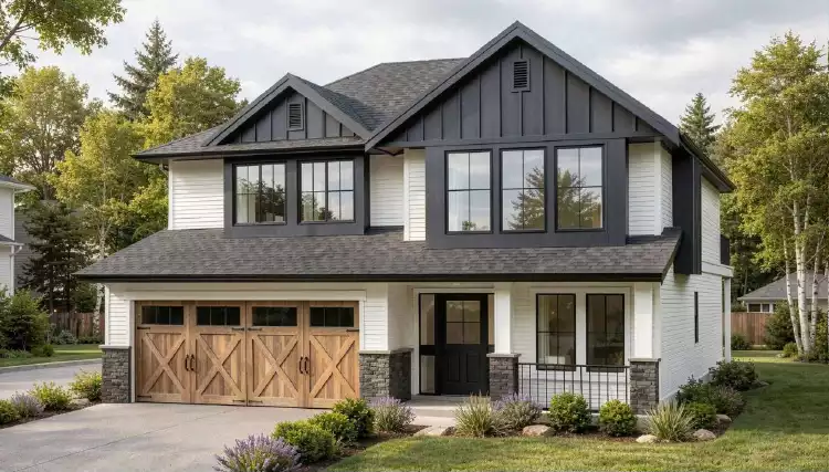 image of modern farmhouse plan 11745