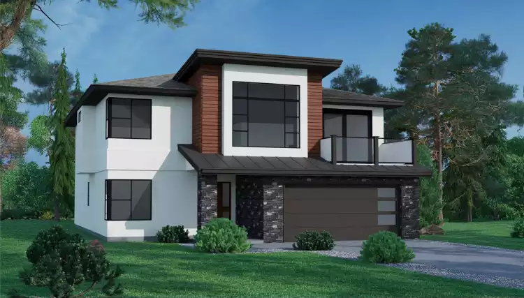 image of small modern house plan 11746